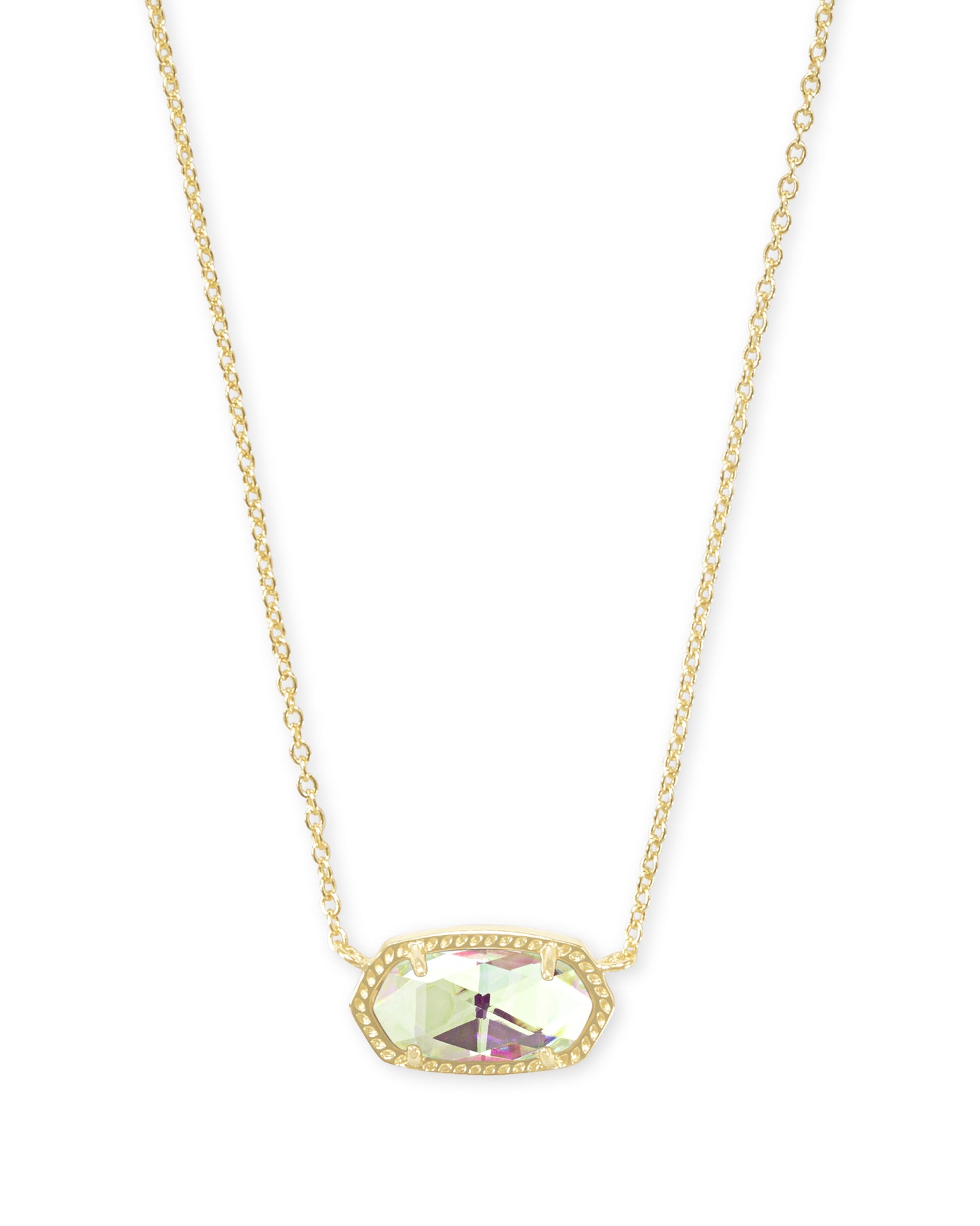 Elisa Necklace In Gold & Dichroic Glass