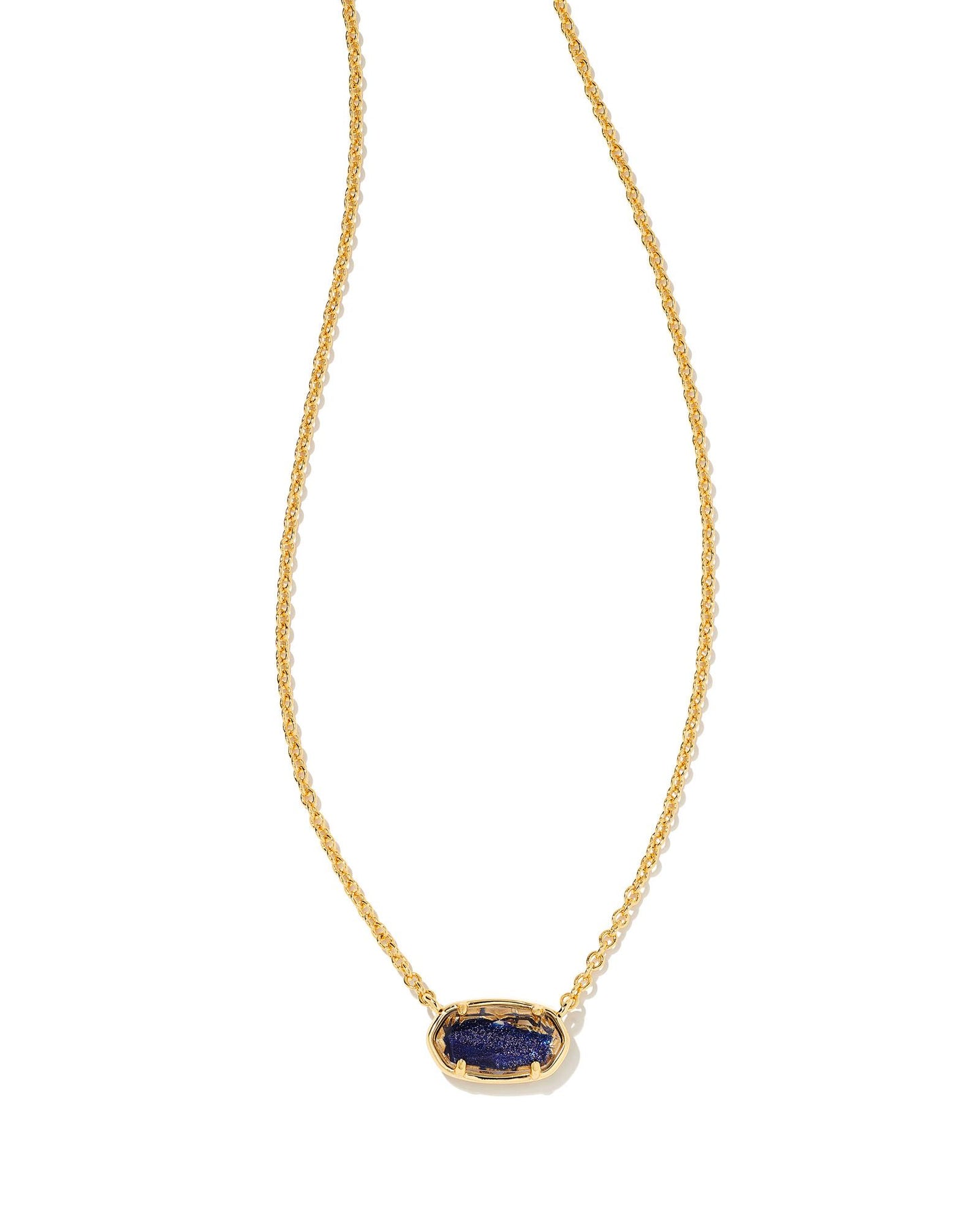 Grayson Short Necklace | Navy Dusted Glass