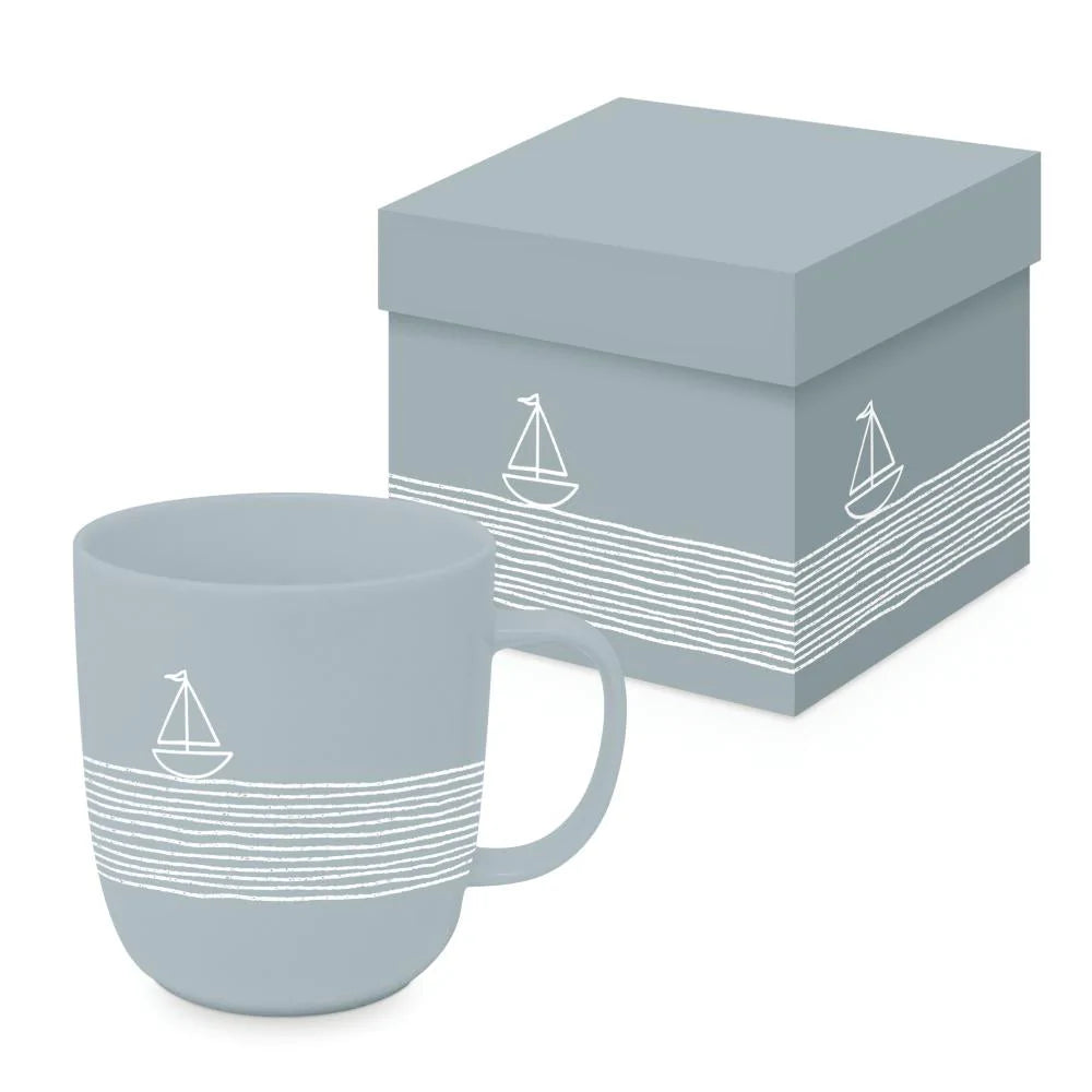 Pure Sailing, Blue Gift-Boxed Matte Mug