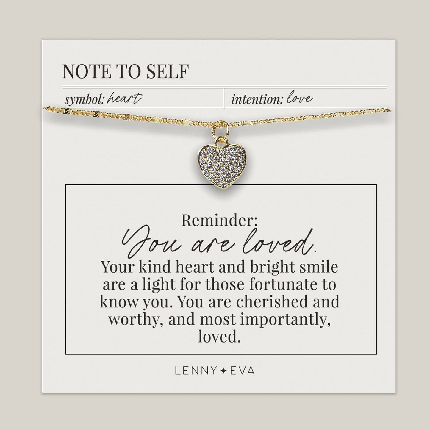 Intentions Necklace | Heart