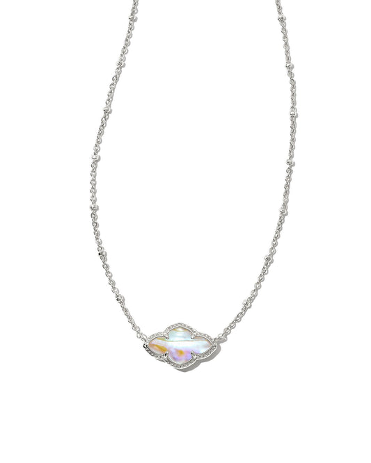 Abbie Necklace | Iridescent Abalone & Silver