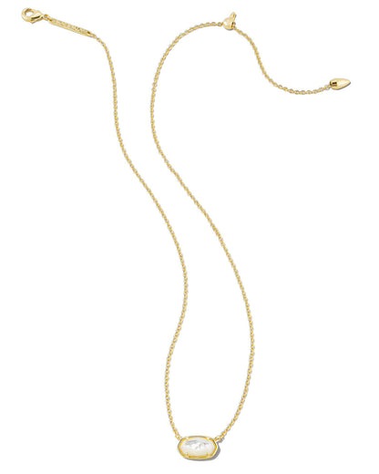 Grayson Short Necklace | Gold & Ivory Mother-of-Pearl