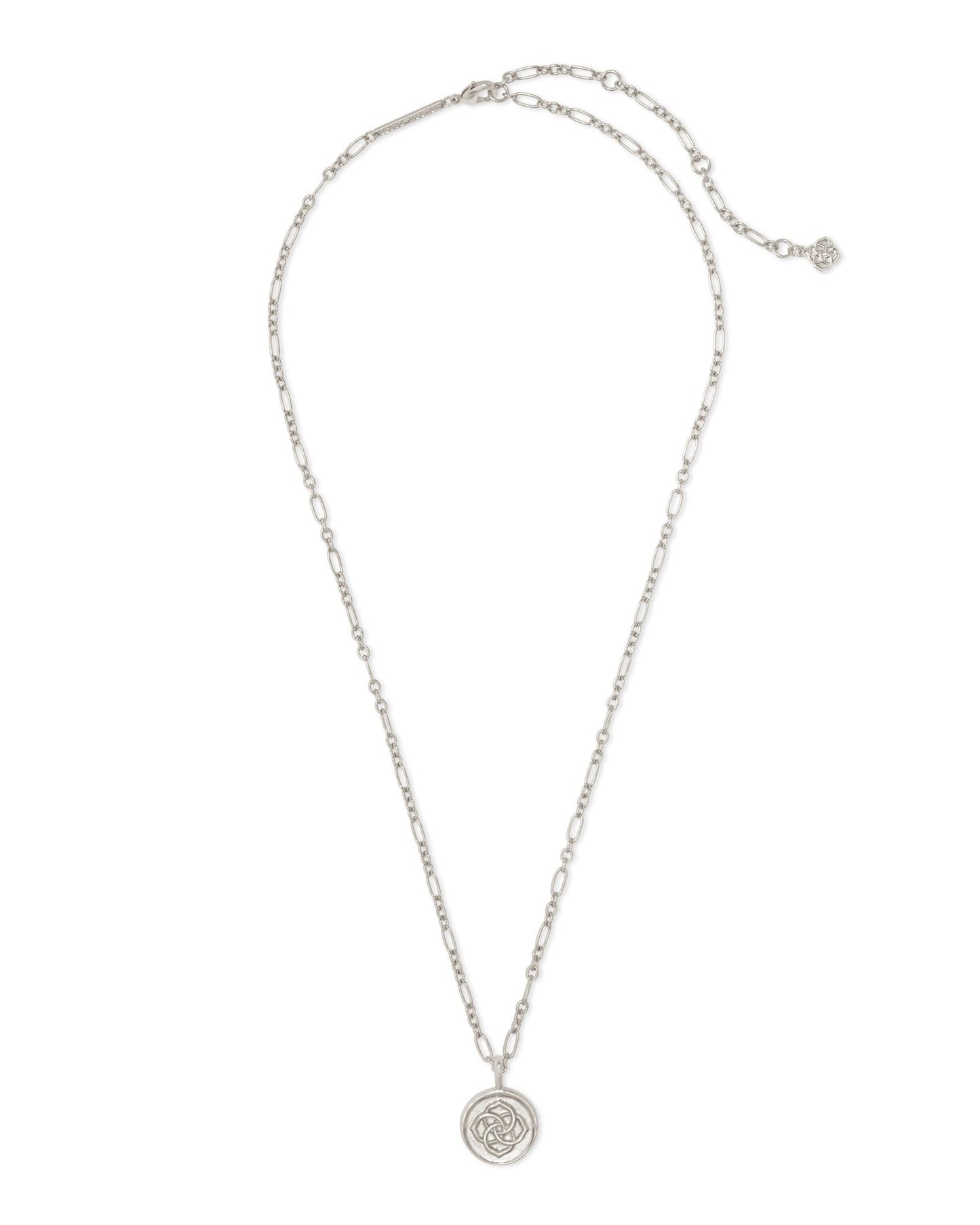 Dira Coin Necklace In Silver