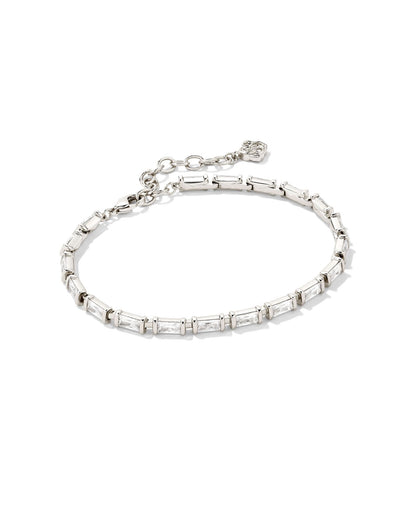 Juliette Delicate Bracelet | Silver & White Crystal