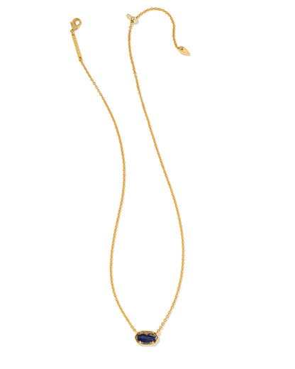 Grayson Short Necklace | Navy Dusted Glass