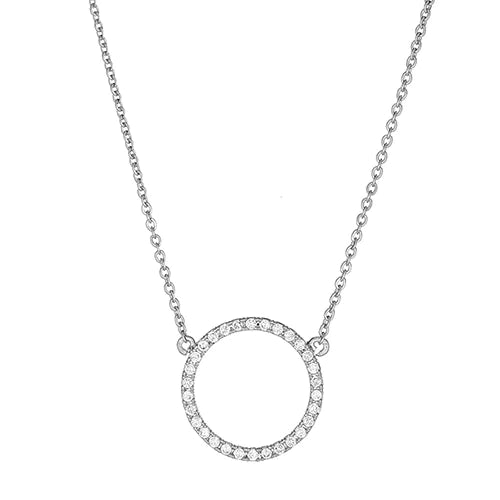 Medium Cutout Circle Necklace