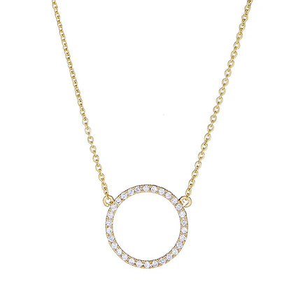 Medium Cutout Circle Necklace