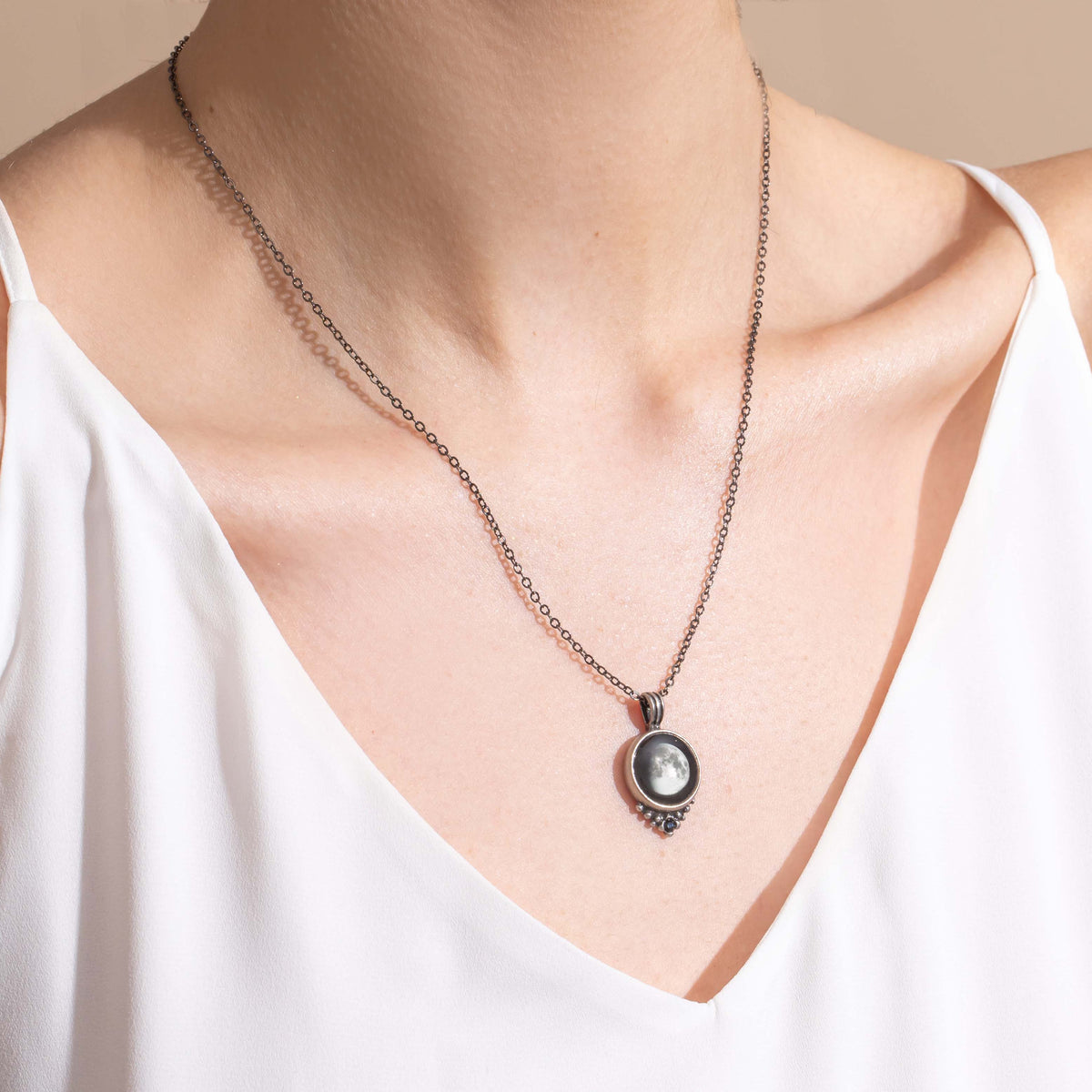 Classic Necklace with Black Swarovski