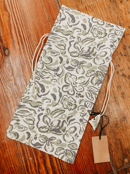 Cotton Wine Bag with Pattern