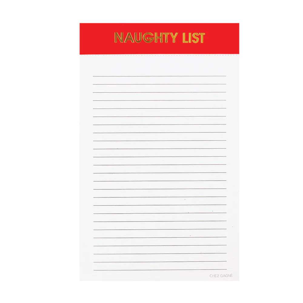 Naughty List Notepad