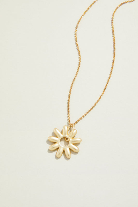Spinning Daisy Slide Necklace 28" Gold