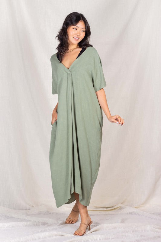 V-Neck Maxi Dress