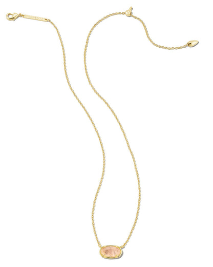 Grayson Short Necklace | Gold & Rose Quartz