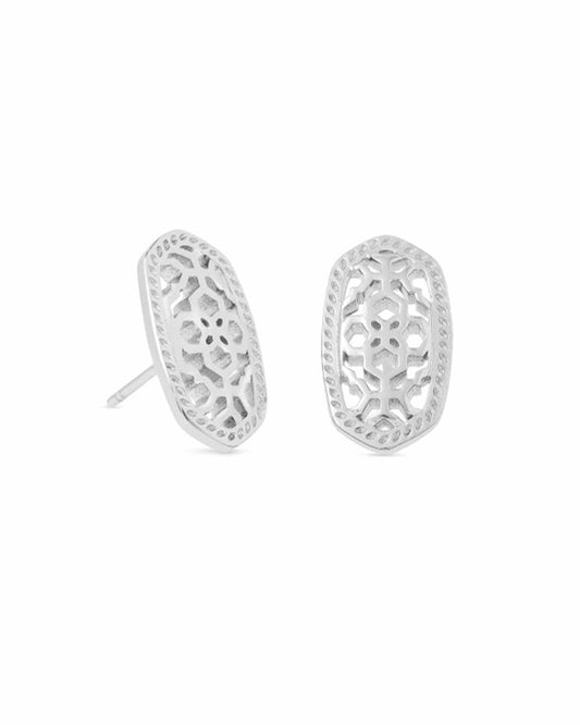 Ellie Earrings | Silver Filigree