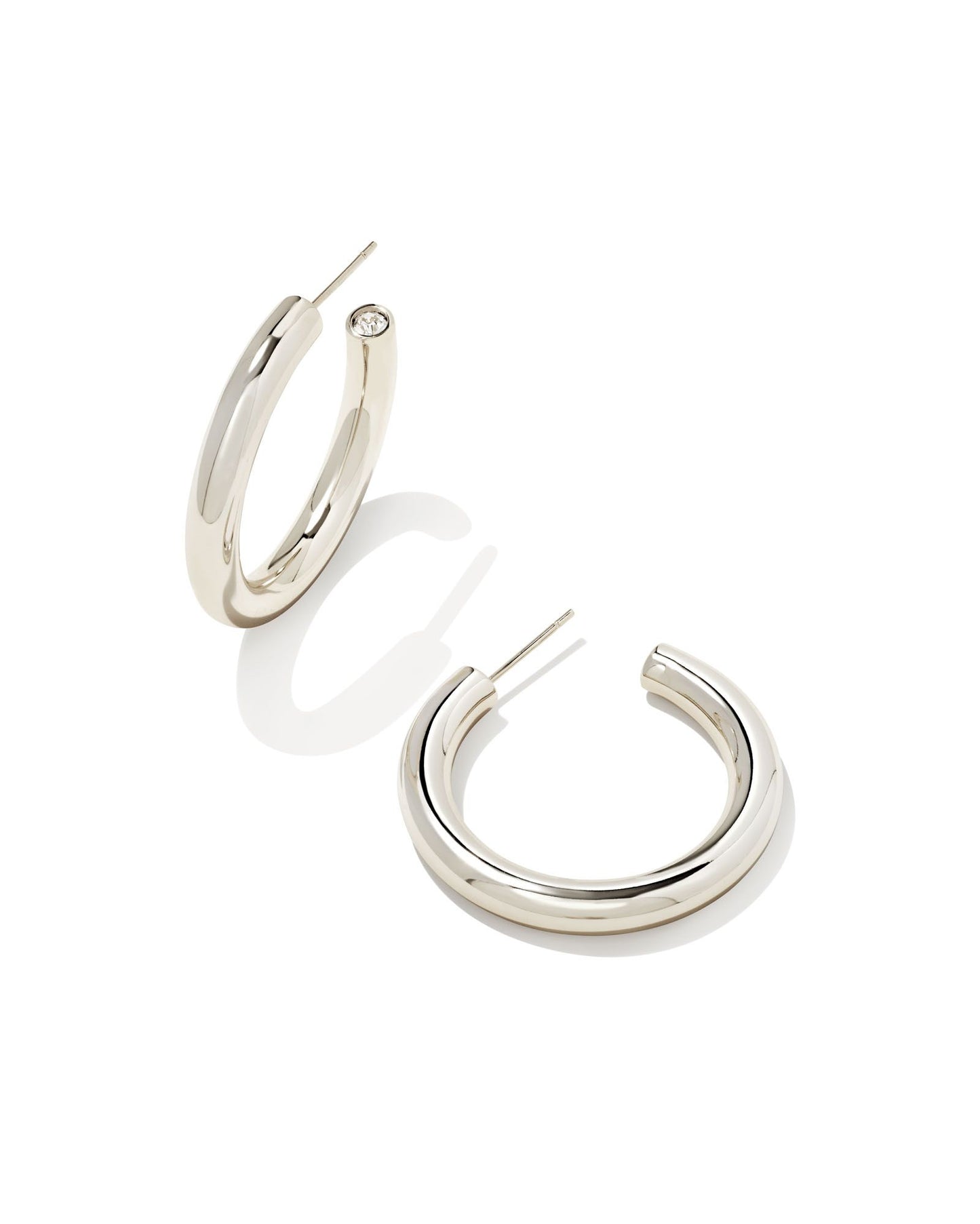 Colette Hoop Earrings | Silver