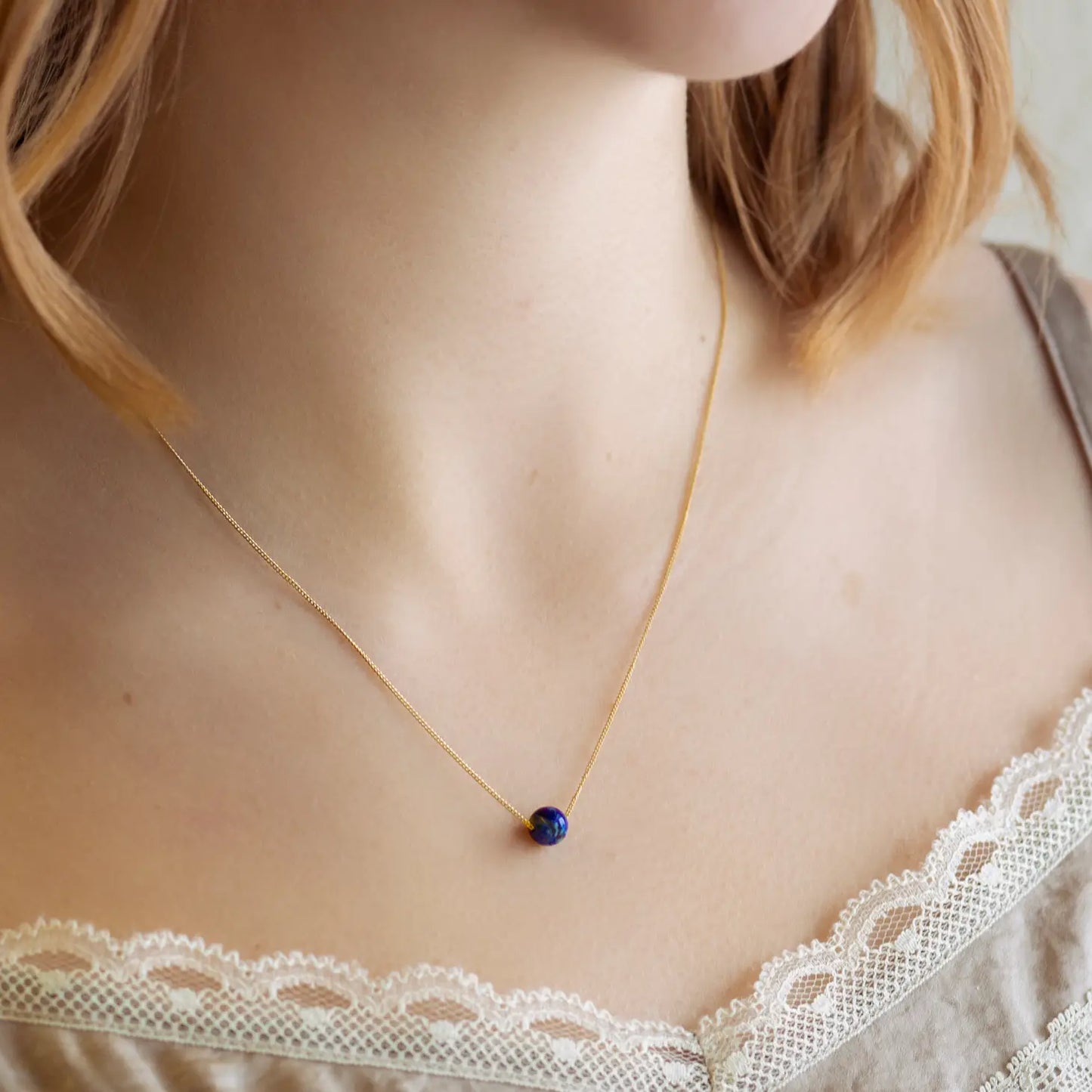 Symbolic Stones Necklace | Lapis Lazuli