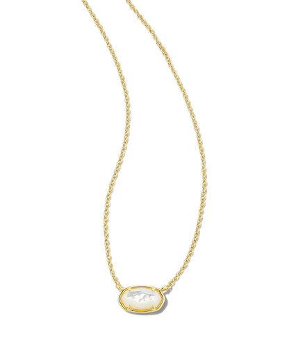 Grayson Short Necklace | Gold & Ivory Mother-of-Pearl