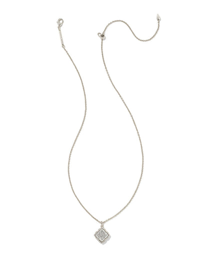 Mallory Necklace | Silver Platinum Drusy