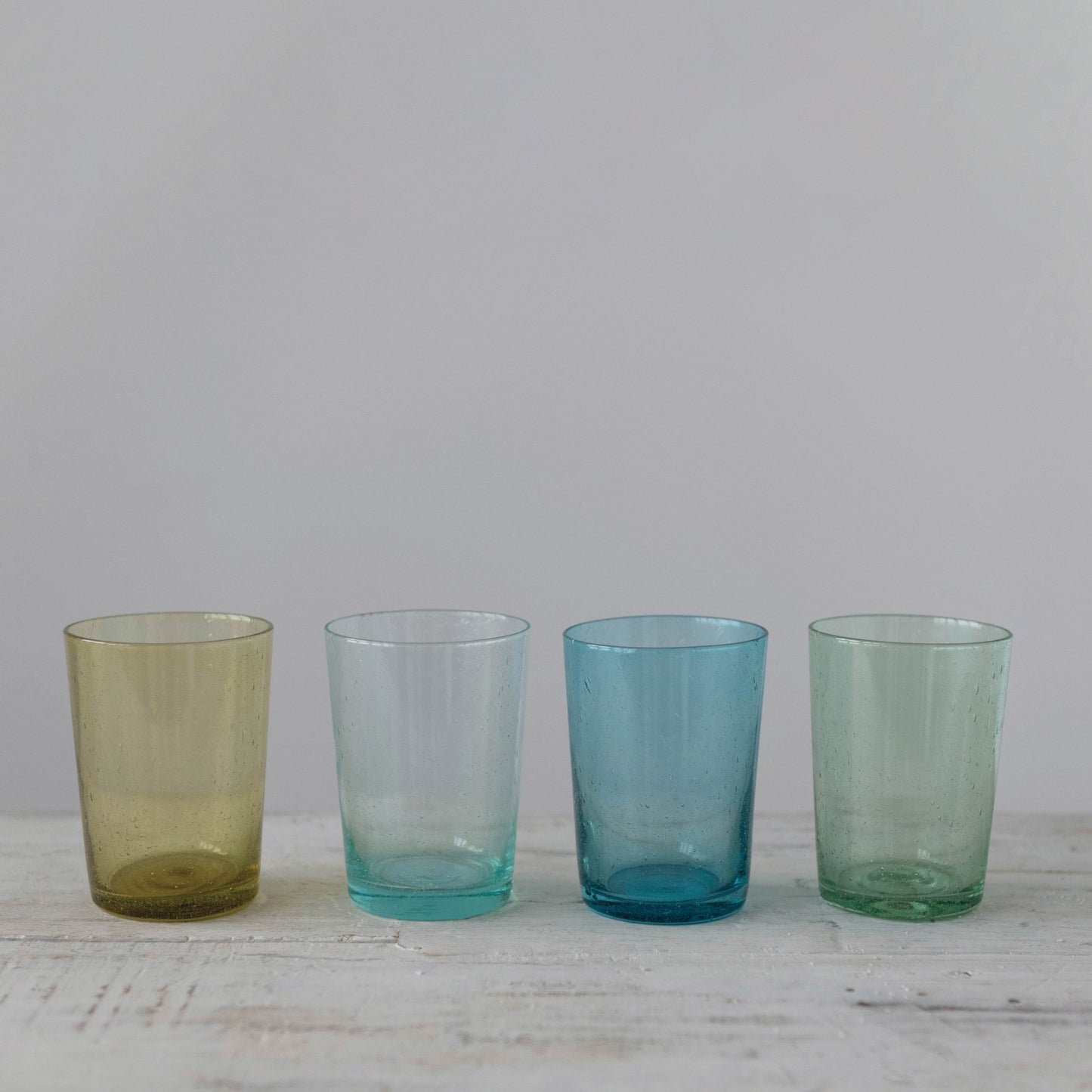 Bubble Glass Drinking Glass, 4 Colors