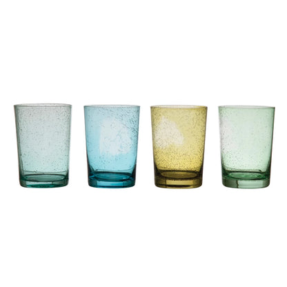 Bubble Glass Drinking Glass, 4 Colors