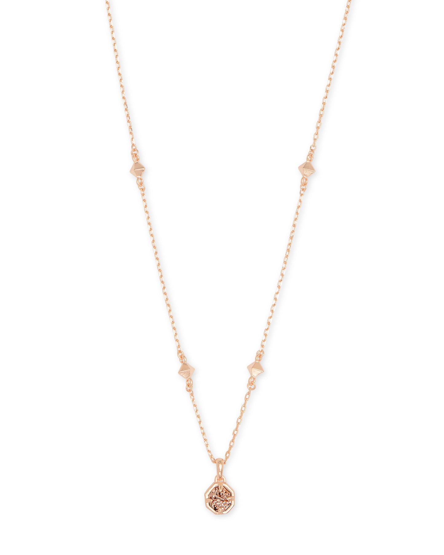 Nola Necklace | Rose Gold Drusy
