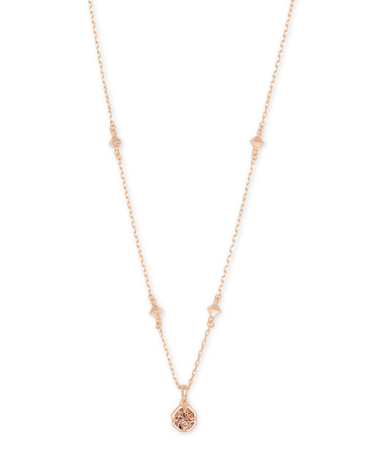 Nola Necklace | Rose Gold Drusy