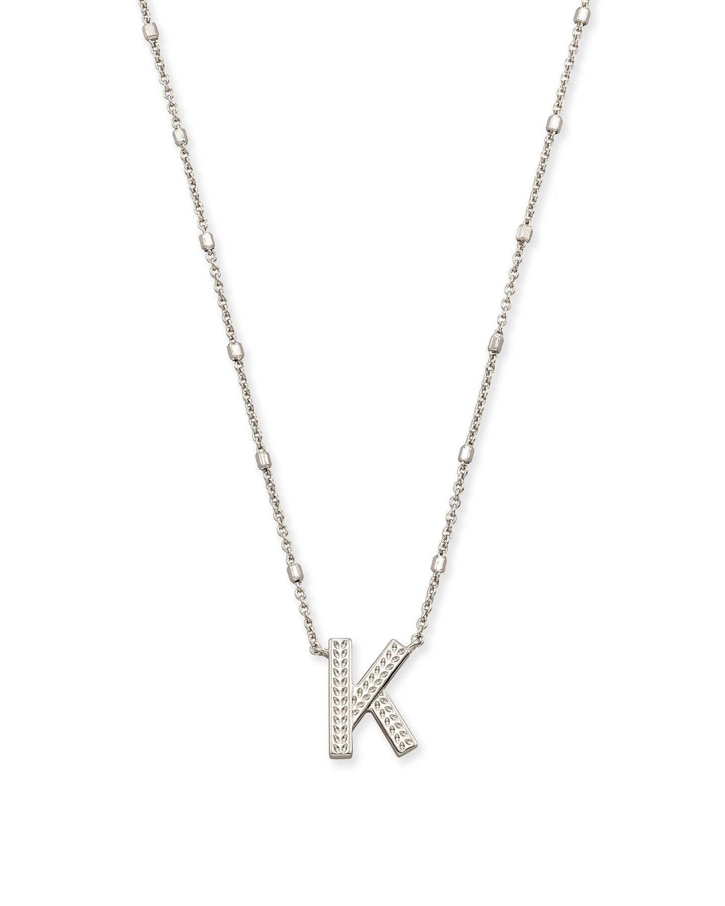 Letter Necklace | Silver