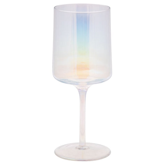 Mid Century Wine Glass | Iridescent