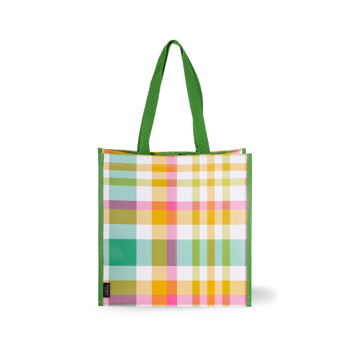 Grocery Tote | Garden Plaid