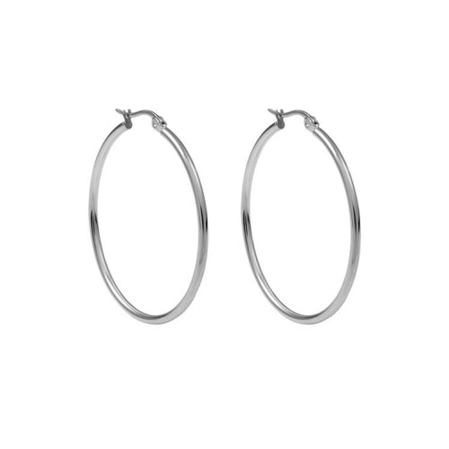 Creole Earring | Valentano Silver 1.57"